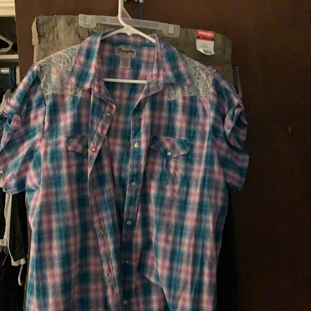 Wrangler Short Sleeve Dressy Shirt